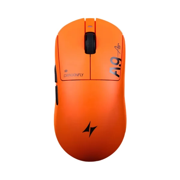 ATK Dragonfly A9 Air+ Wireless Gaming Mouse, 47g, PAW3955 Master, 8K Polling, 50,000 DPI, Swiftlight Switches, Wired/2.4GHz - Sunset Orange