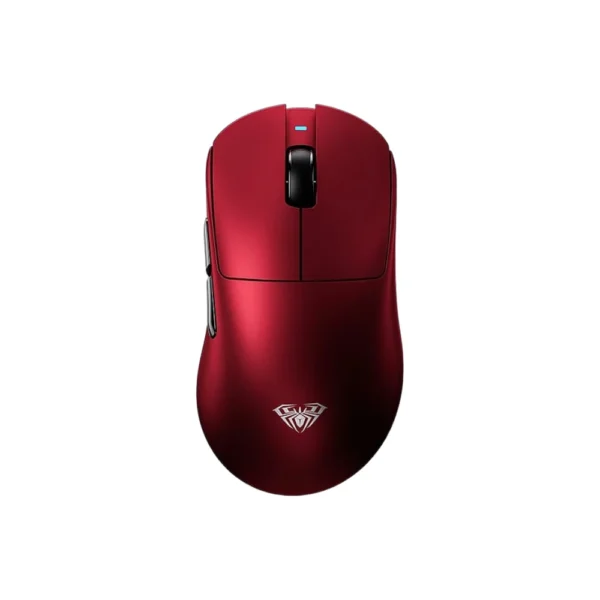 AULA SC900 MAX Tri-Mode Wireless Gaming Mouse, PAW3395 Sensor, Adjustable 26000 DPI, Dual 8000Hz Polling Rate, Bluetooth 5.0, 2.4GHz Wireless & USB-C Wired, 62g Ultra-Lightweight Design - Red