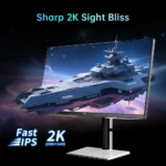 KTC M27T6 slim-bezel 27-inch gaming monitor on an adjustable stand