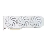 PowerColor Hellhound Spectral White AMD Radeon RX 9060 XT 16GB GDDR6 OC Graphics Card, Triple Fan, RX9060XT 16G-L/OC/WHITE