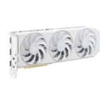 PowerColor Hellhound Spectral White AMD Radeon RX 9060 XT 16GB GDDR6 OC Graphics Card, Triple Fan, RX9060XT 16G-L/OC/WHITE