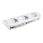 PowerColor Hellhound Spectral White AMD Radeon RX 9060 XT 16GB GDDR6 OC Graphics Card, Triple Fan, RX9060XT 16G-L/OC/WHITE