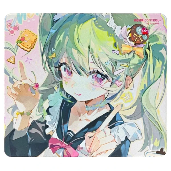 X-Raypad Aqua Control+ Mint Pink Gaming Mouse Pad – 450×400mm