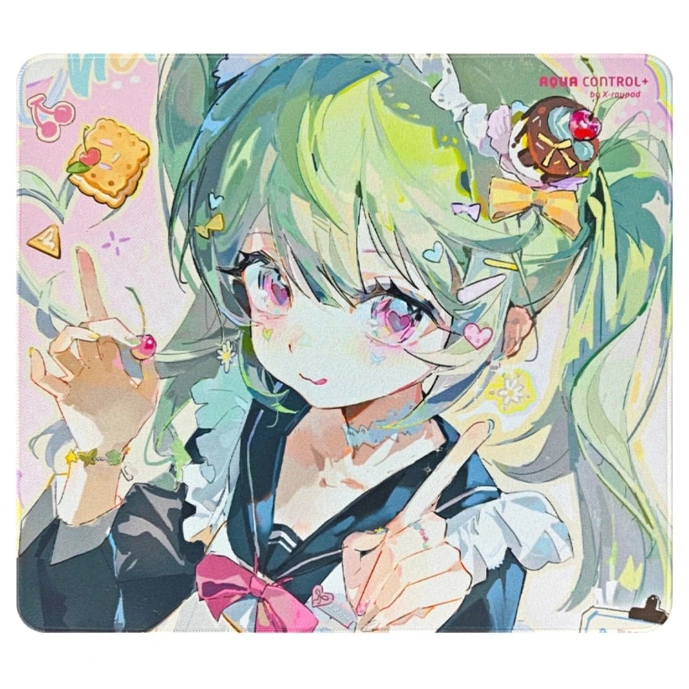 X-Raypad Aqua Control+ Mint Pink Gaming Mouse Pad – 450×400mm